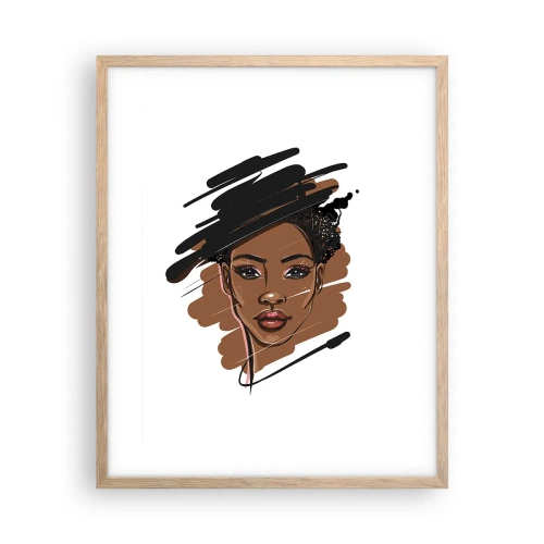 Poszter világos tölgy keretben - Édes, mint a csokoládé - 40x50 cm