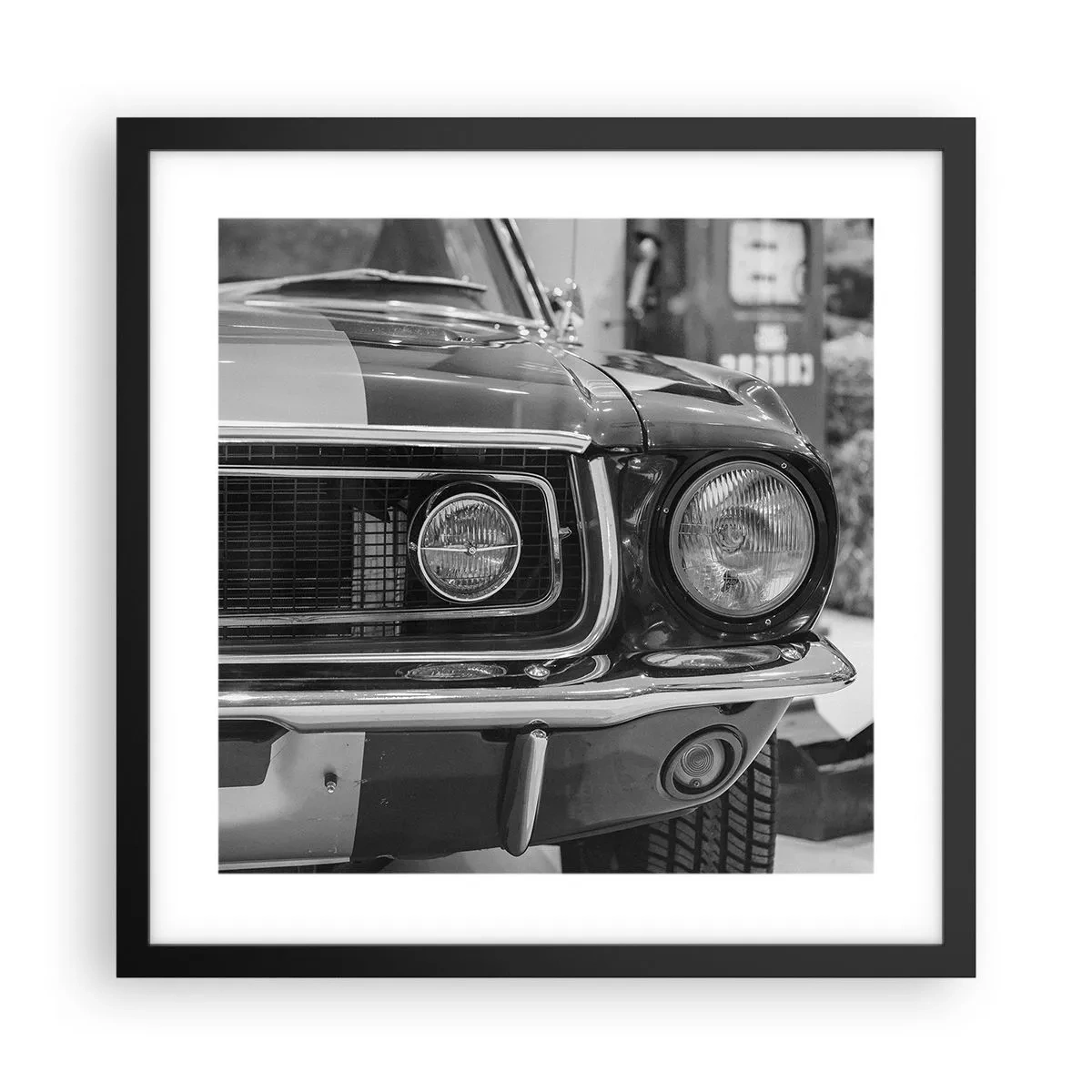 Poszter fehér keretben - Vad utazás - 40x40 cm