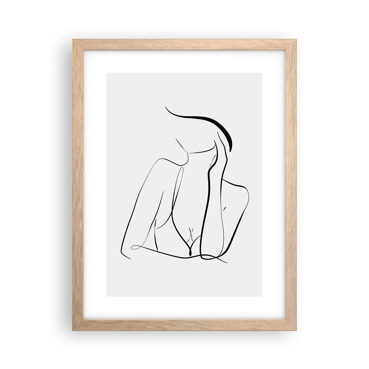 Poszter világos tölgy keretben - Az álmok hullámán - 30x40 cm