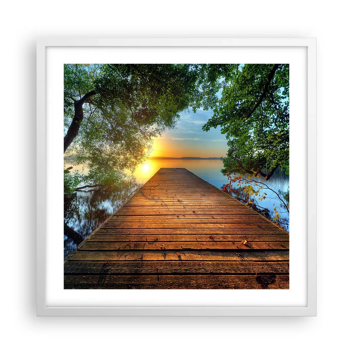 Poszter fekete keretben - Ne siess, ülj le - 50x50 cm