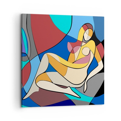 Vászonkép - Kubista akt - 60x60 cm