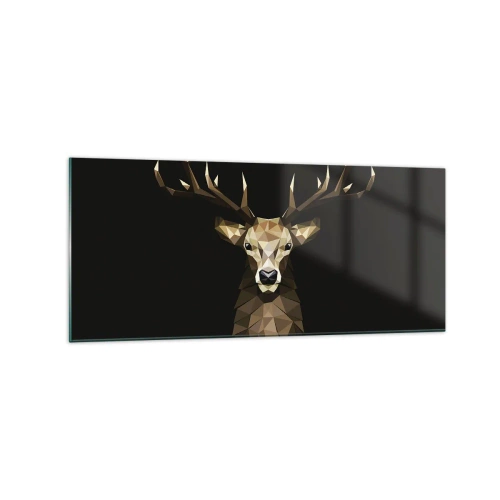 Üveg kép - Kubista szarvas - 120x50 cm