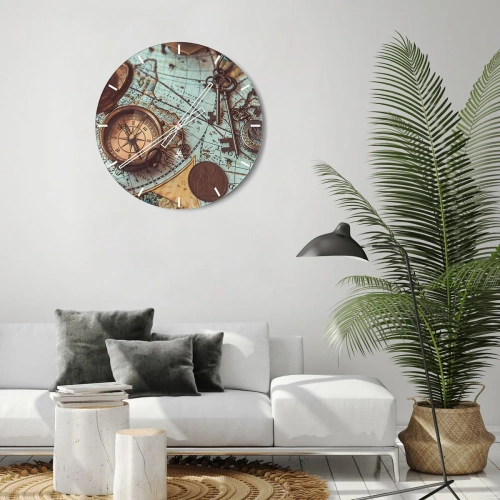 Falióra, Óra - A kalandvágynak - 40x40 cm