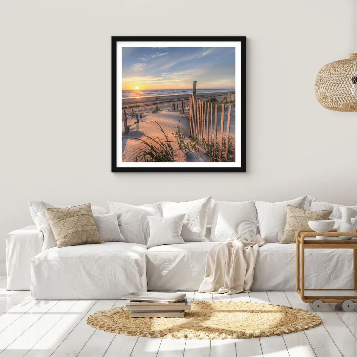 Poszter fehér keretben - A szél ragyogása és árnyéka - 50x50 cm