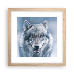 Poszter világos tölgy keretben - Vállalod a kihívást? - 30x30 cm