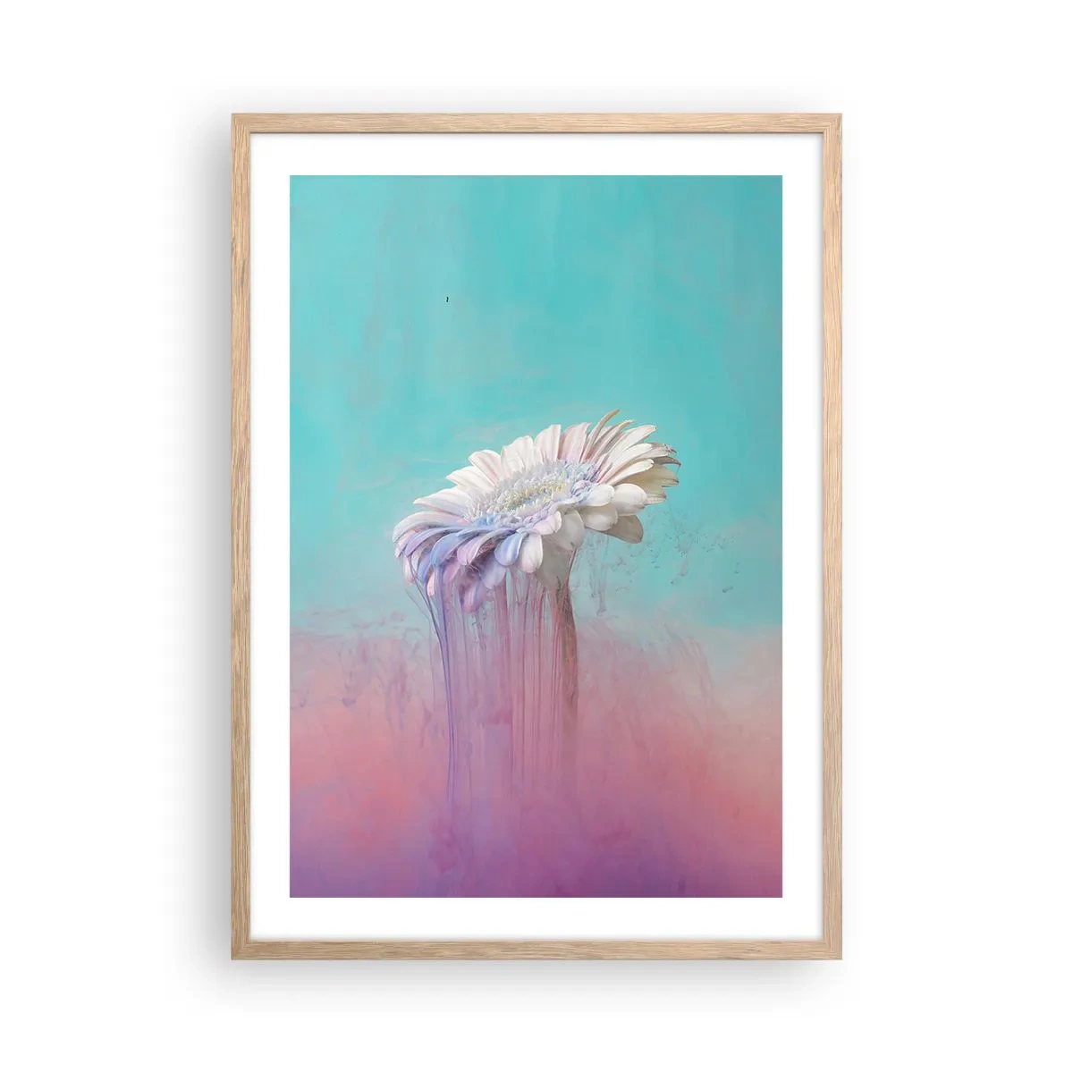 Poszter világos tölgy keretben - A virág alvilág - 50x70 cm