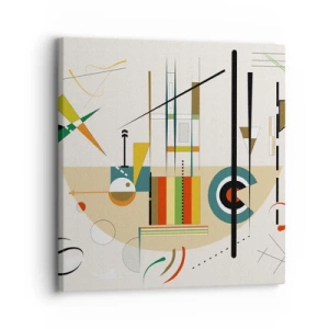 Vászonkép - És nevet a világ - 30x30 cm