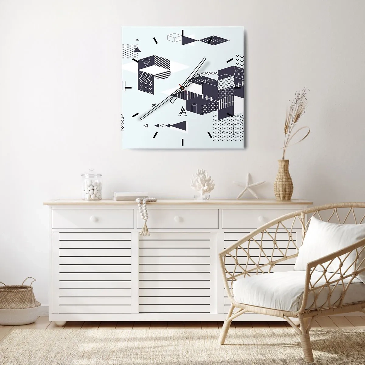 Falióra, Óra - Lélekben a matematika - 40x40 cm