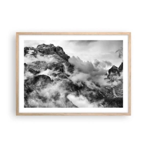 Poszter világos tölgy keretben - Gyönyörű és kegyetlen - 70x50 cm