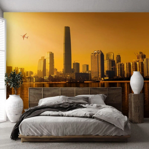 Fotótapéta Premium Sand - Arany város - Tájkép, Város, Építészet - 100x70 cm