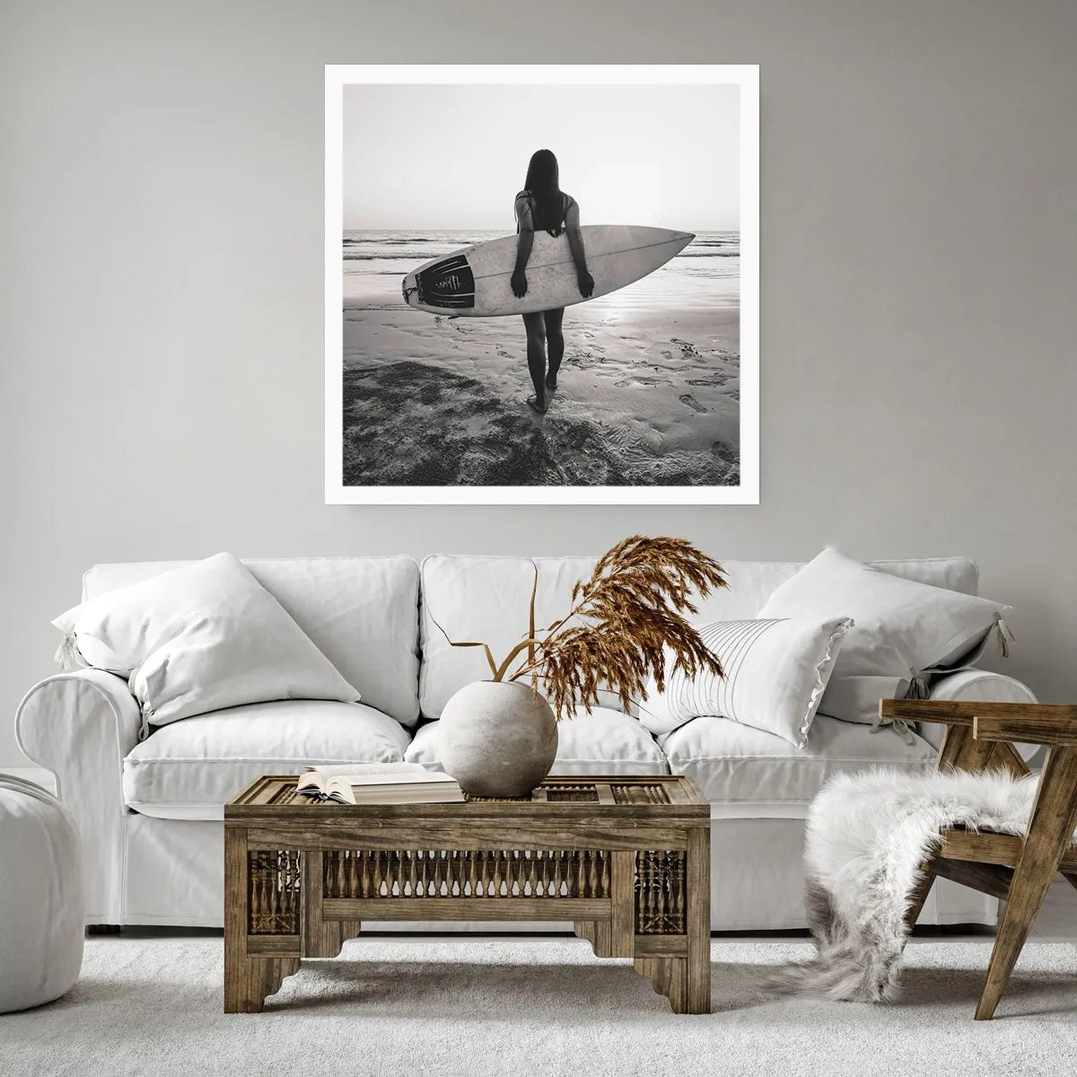 Poszter - Tengeri hullámok lánya - 40x40 cm