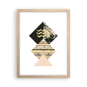 Poszter világos tölgy keretben - Nem olyan egyszerű - 30x40 cm