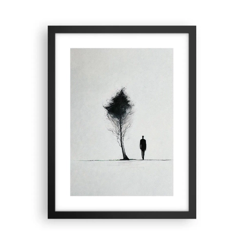 Poszter fehér keretben - Mindannyian vándorolunk - 30x40 cm