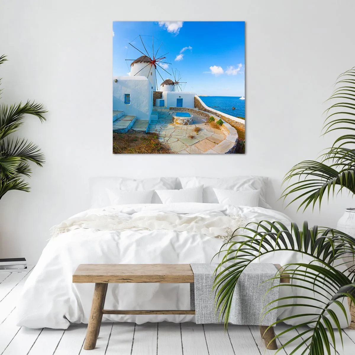 Vászonkép - Kék szél a tenger felől - 50x50 cm