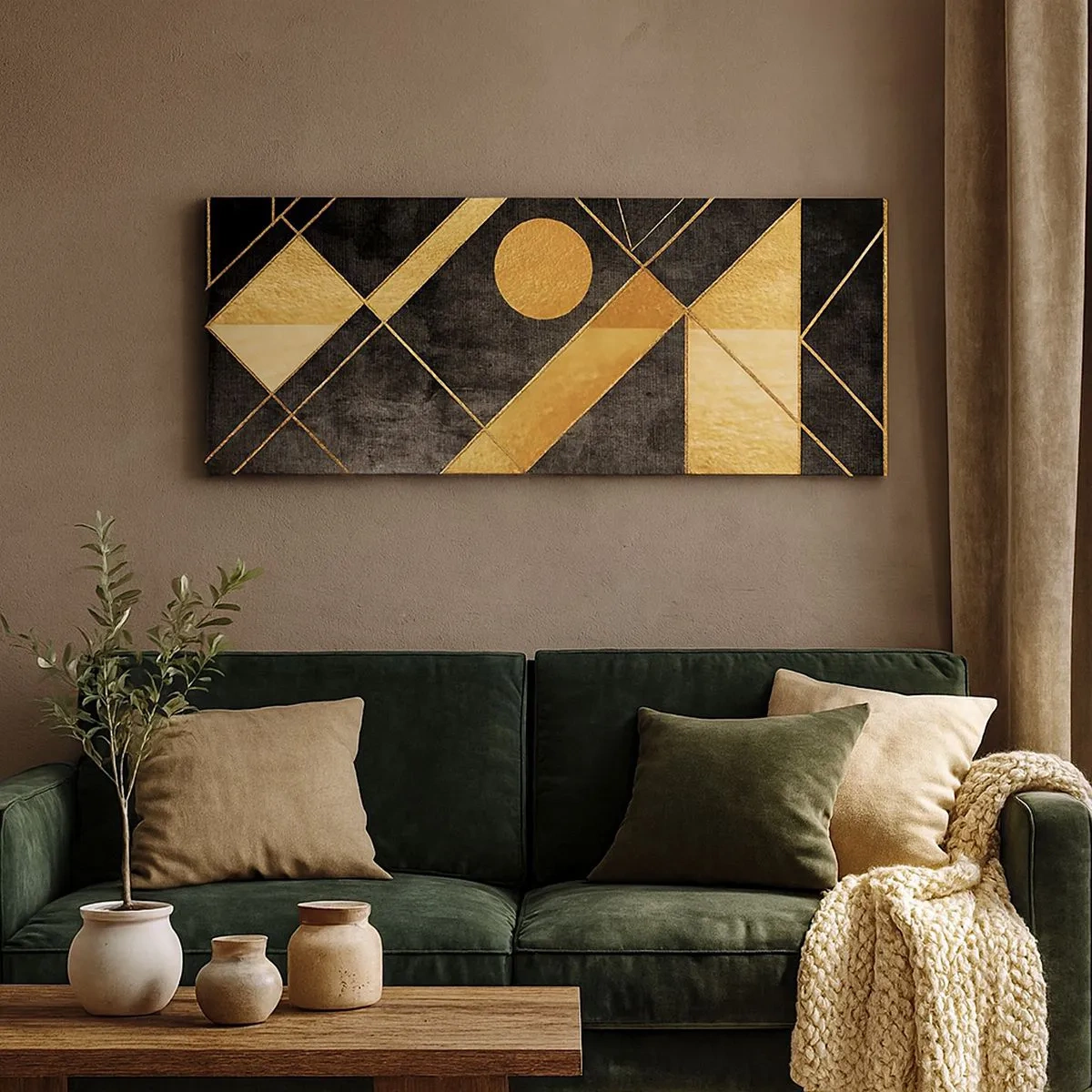 Vászonkép - A sivatag napja - 100x40 cm