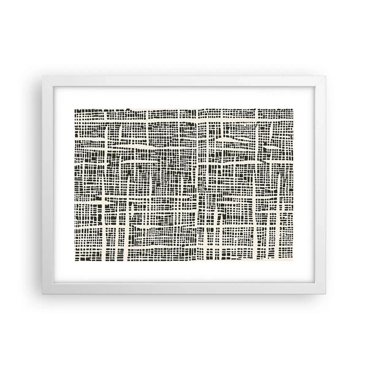 Poszter fekete keretben - Szőtt kompozíció - 40x30 cm