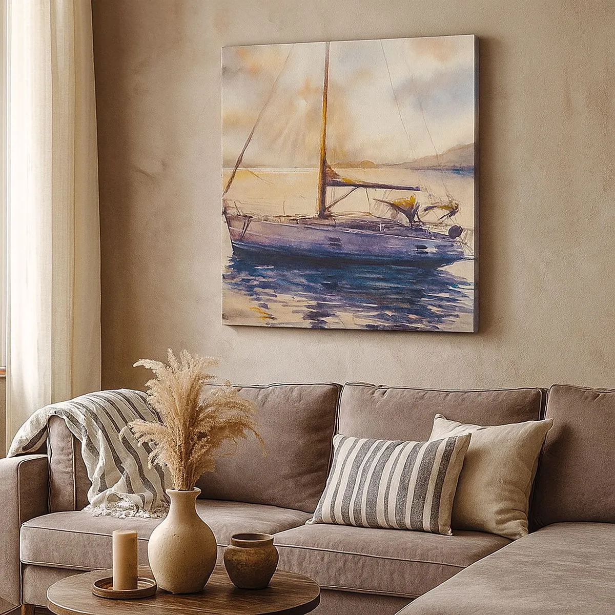 Vászonkép - Este az öbölben - 30x30 cm