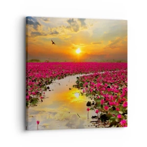 Vászonkép - A tó titokzatos élete - 30x30 cm