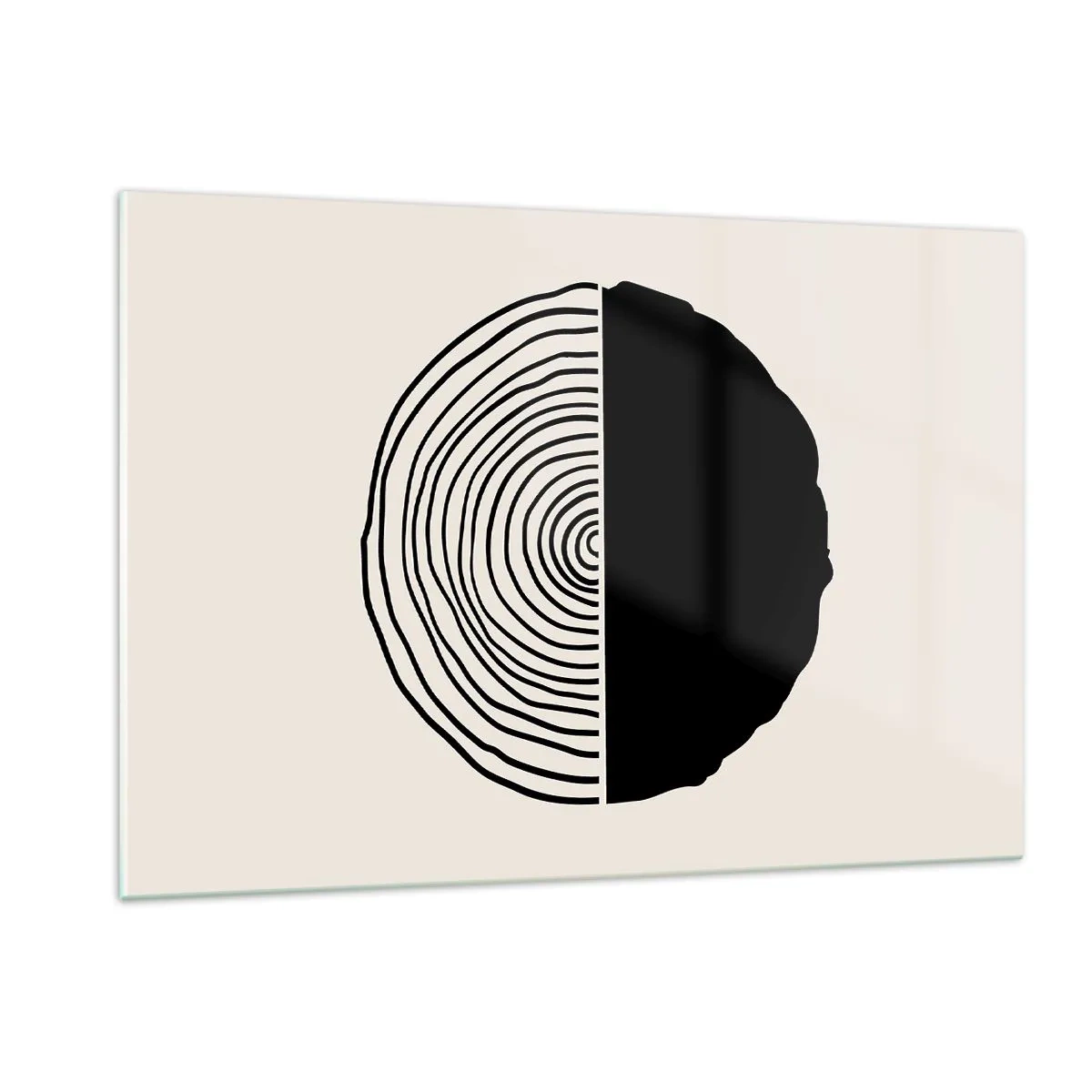 Üveg kép - Fele fele - 120x80 cm