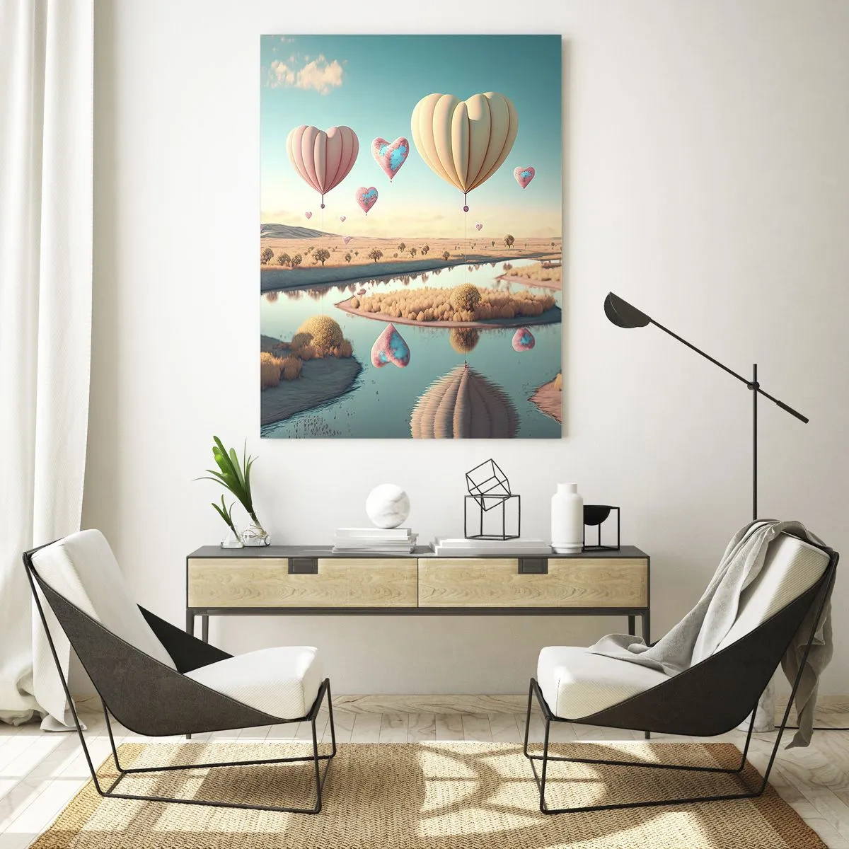 Üveg kép - A szerelem szárnyalni hagy - 80x120 cm