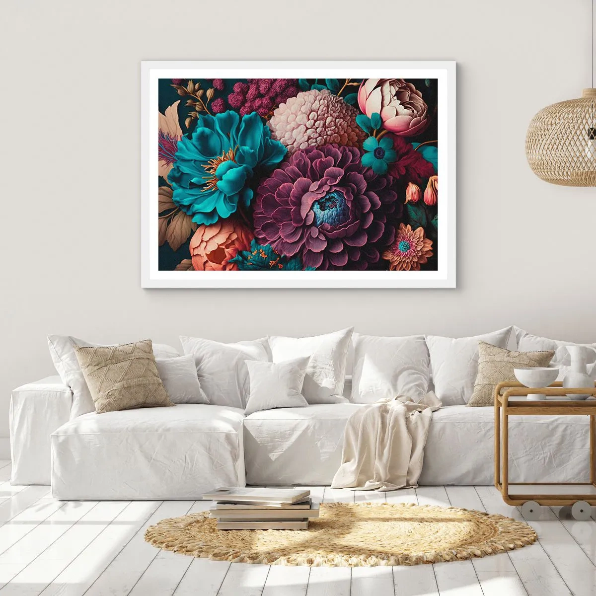 Poszter fekete keretben - A természet bőségében - 100x70 cm