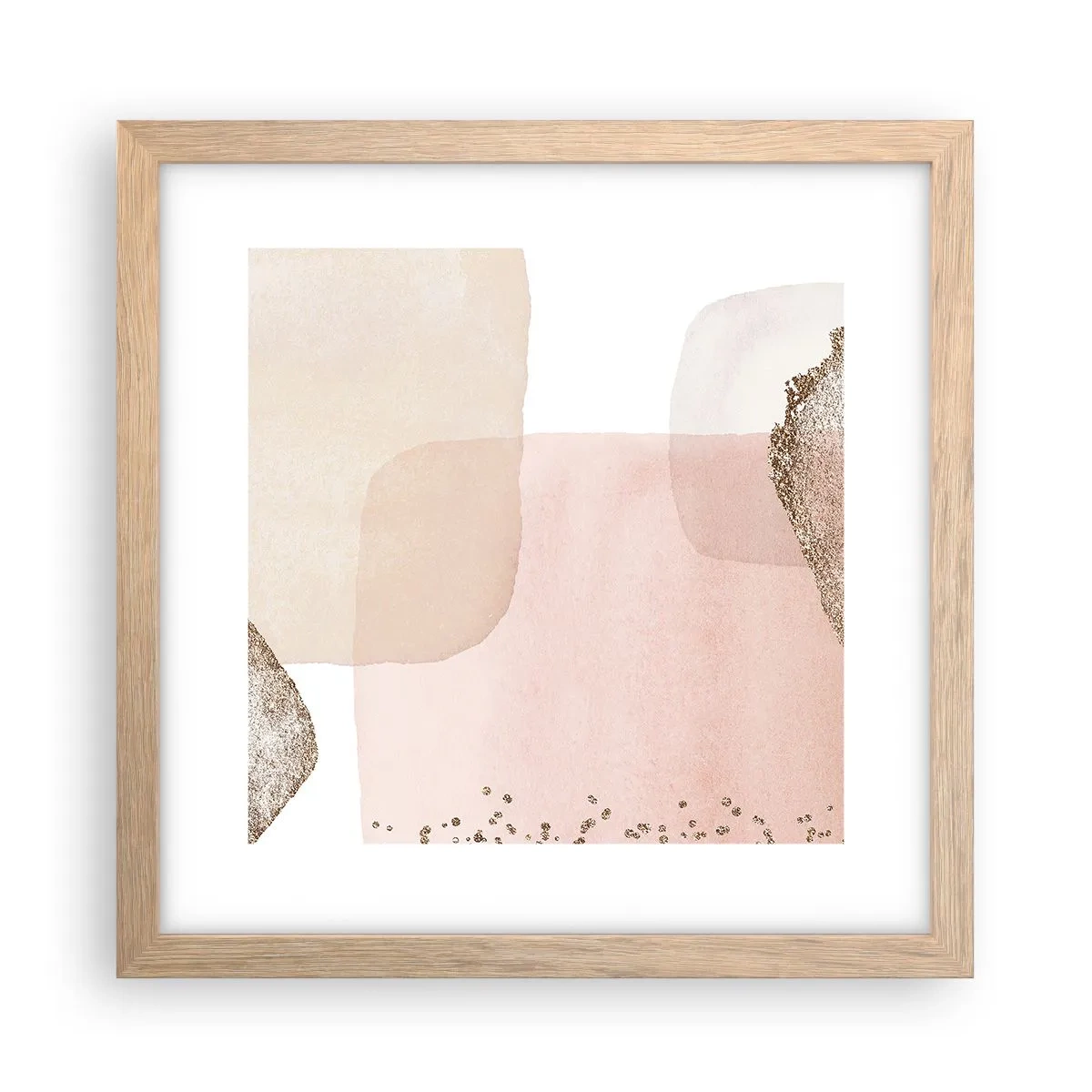 Poszter világos tölgy keretben - Egy pillantás a színeken keresztül - 30x30 cm