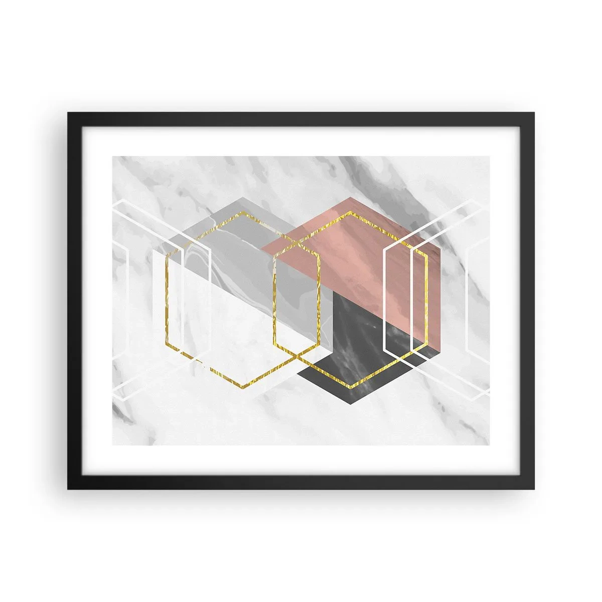 Poszter fehér keretben - Lánc kompozíciója - 50x40 cm