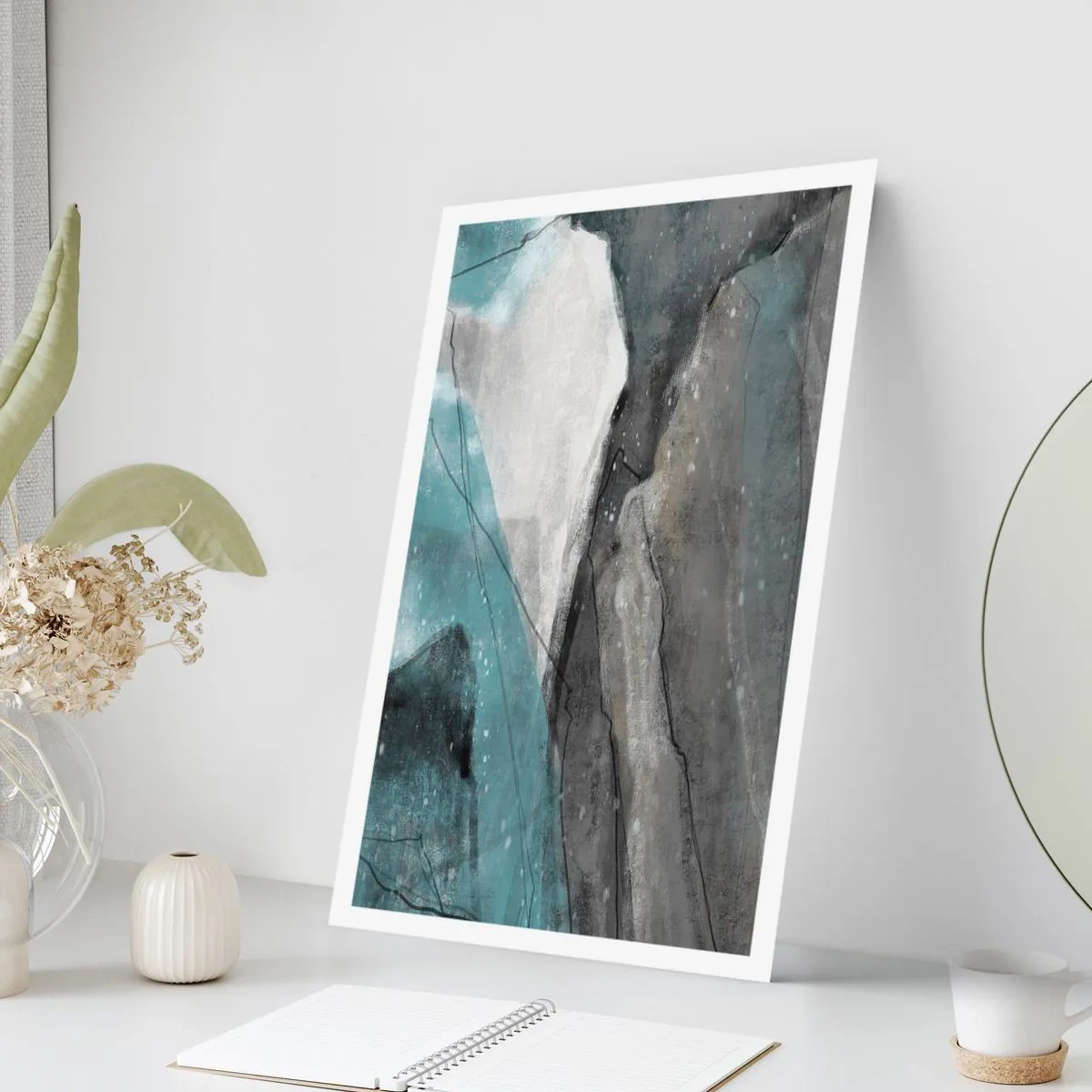 Poszter - Absztrakció: sziklák és jég - 50x70 cm