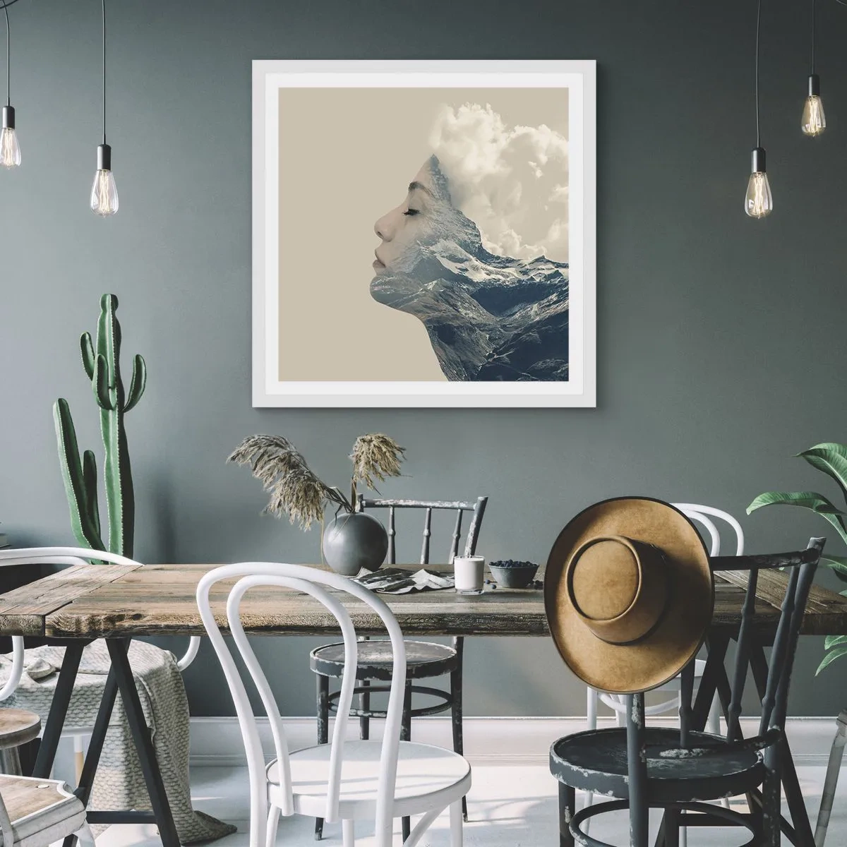 Poszter fekete keretben - Az elemek szépsége - 40x40 cm