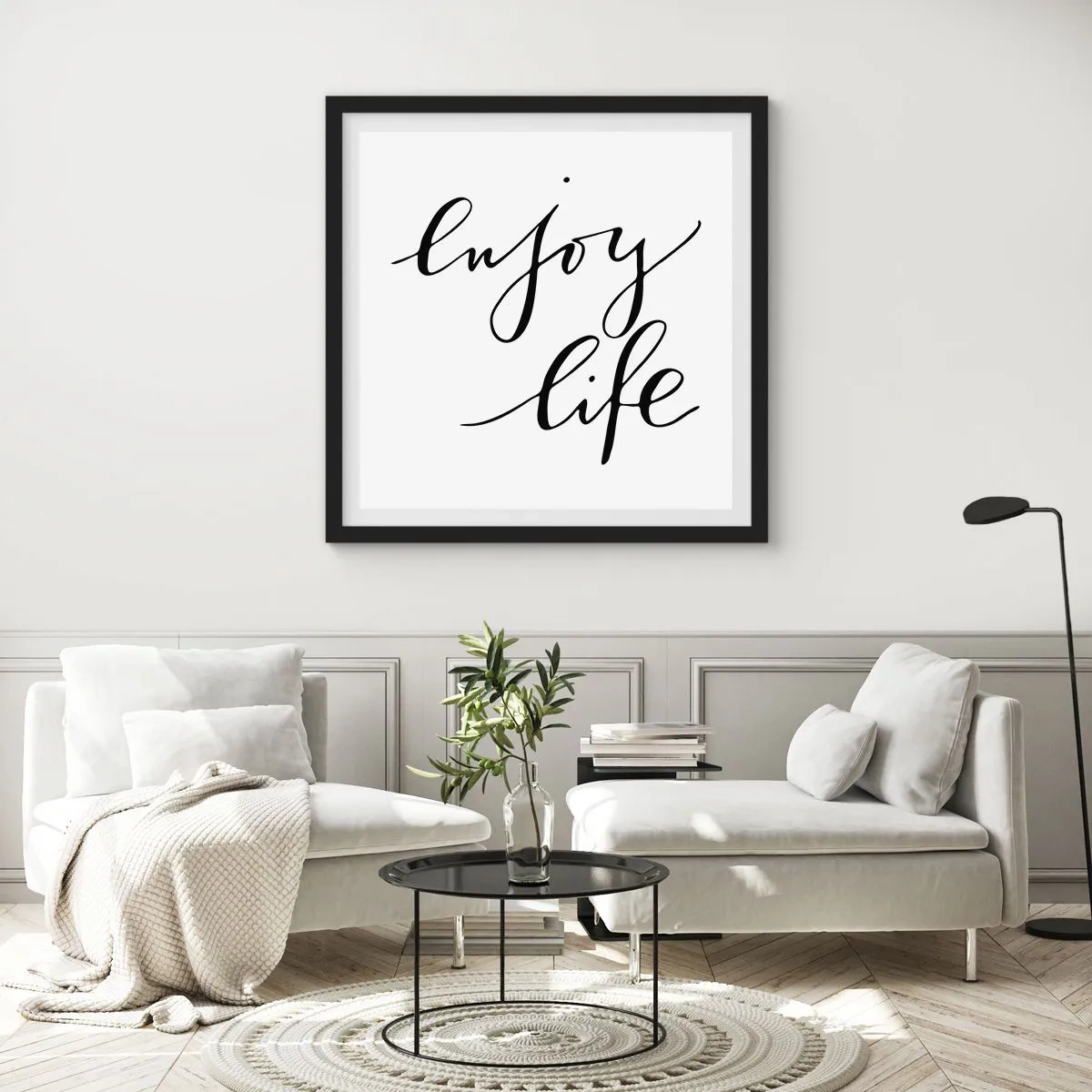 Poszter fehér keretben - Se több… - 40x40 cm