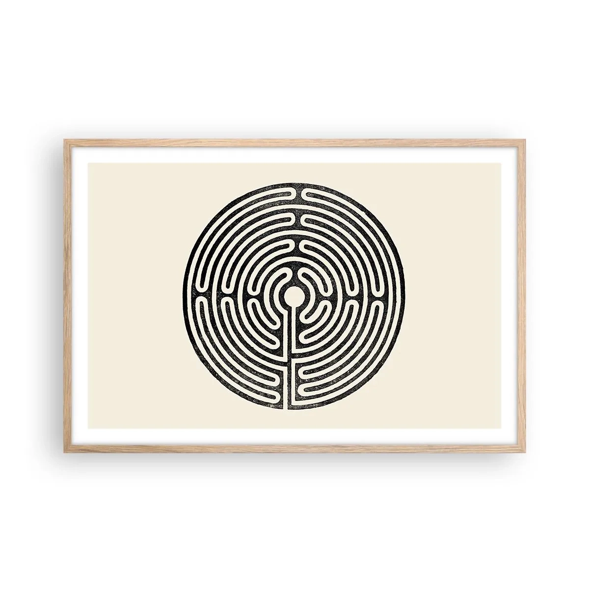 Poszter világos tölgy keretben - Titokzatos rend - 91x61 cm