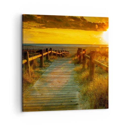 Vászonkép - Régi aranyban fürdetve - 60x60 cm