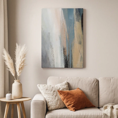 Vászonkép - Absztrakció: északi táj - 50x70 cm