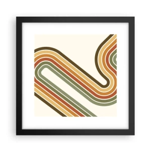 Poszter fehér keretben - Cikkcakkban a célba - 30x30 cm