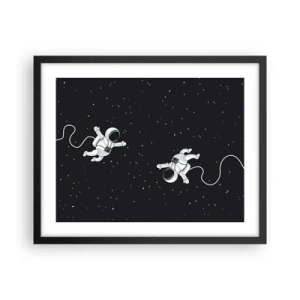 Poszter fehér keretben - Kozmikus tánc - 50x40 cm
