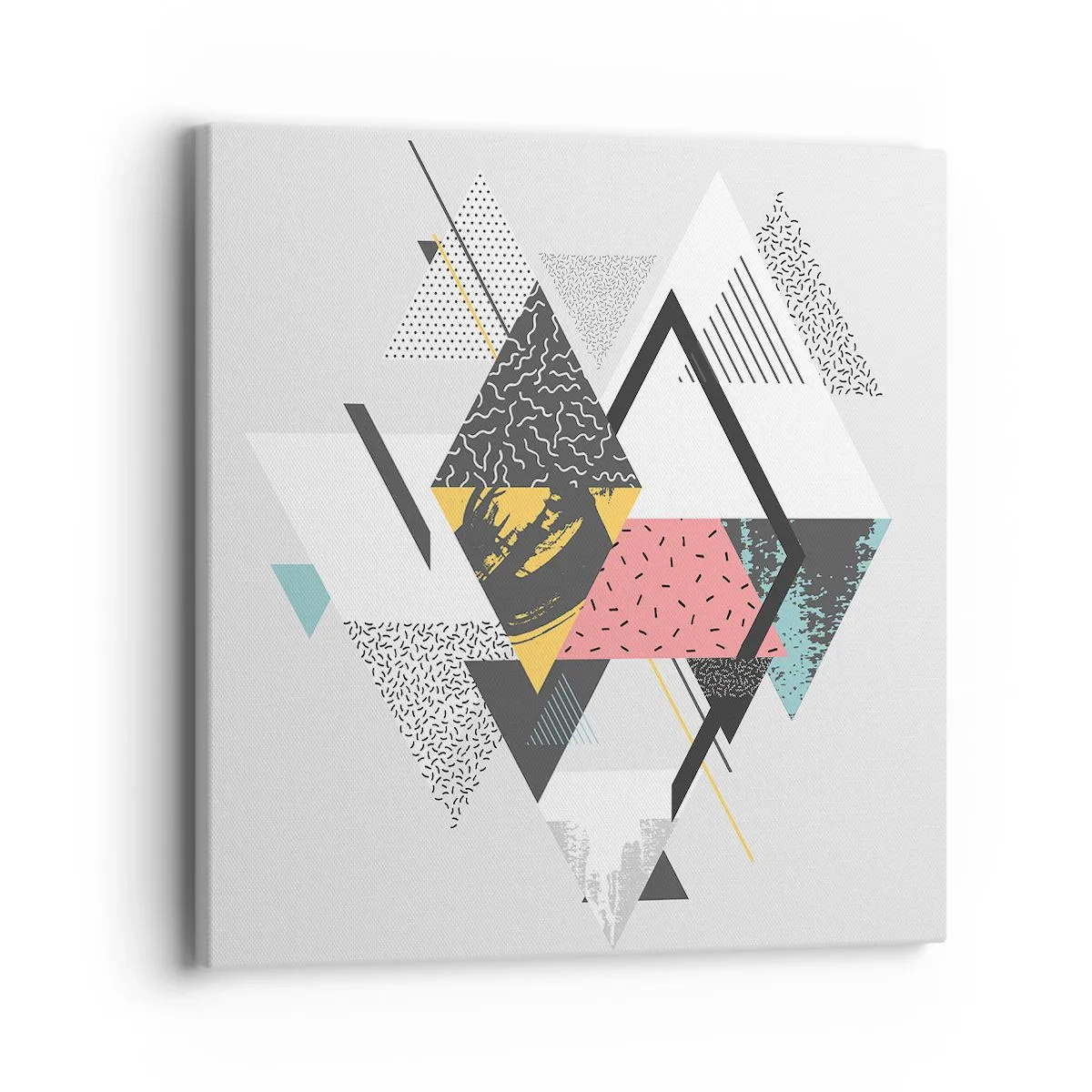 Vászonkép - Variáció háromszögön és rombuszon - 40x40 cm