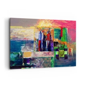 Vászonkép - Kapcsolatok és érzelmek - 100x70 cm