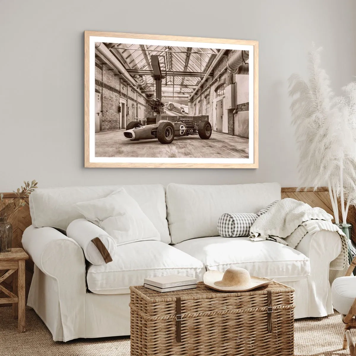 Poszter világos tölgy keretben - A győztes pihenője - 100x70 cm