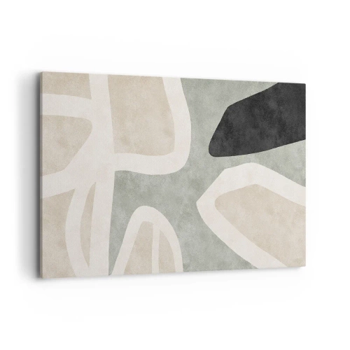 Vászonkép - Kompozíció fekete témával - 120x80 cm