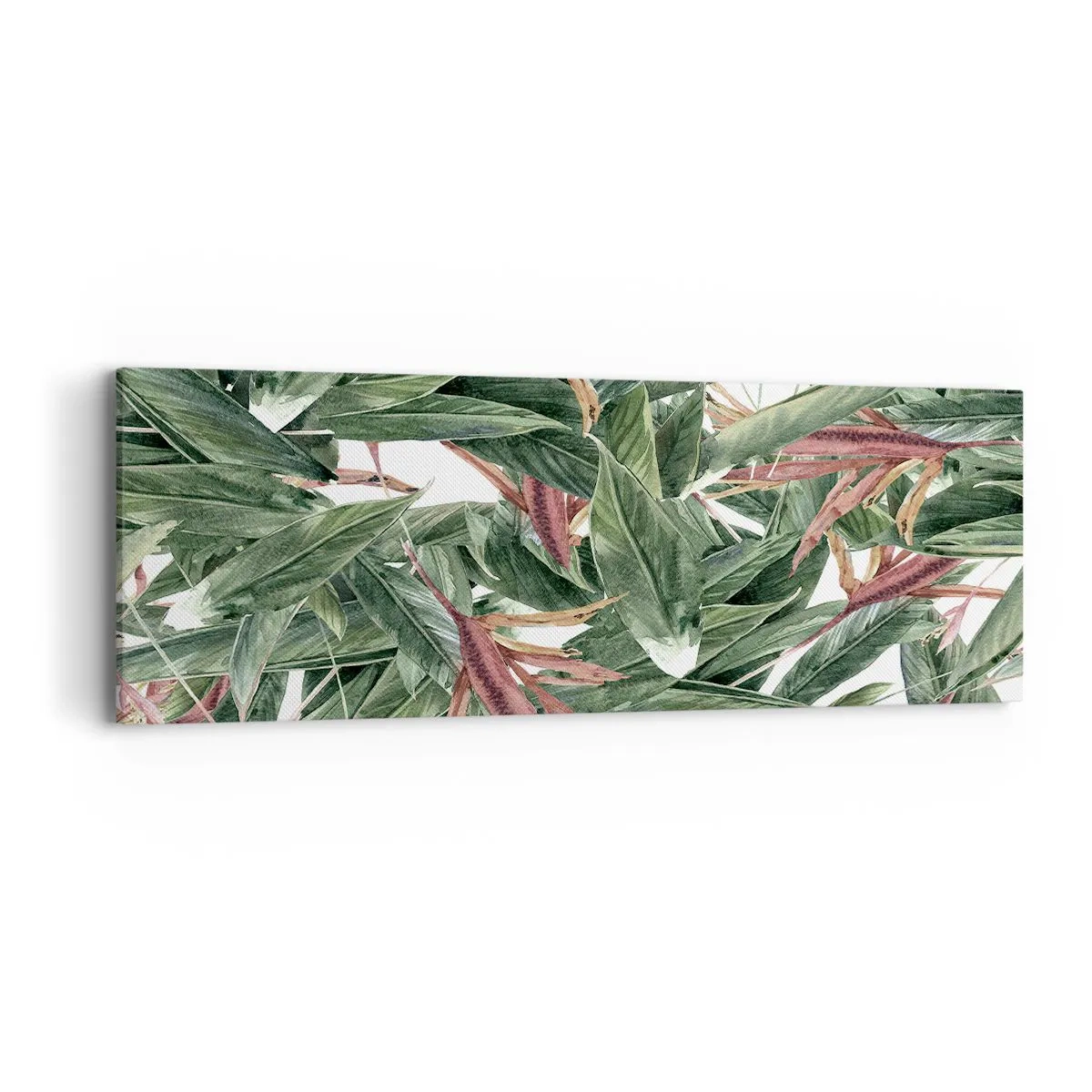 Vászonkép - Smaragd-lila bozót - 90x30 cm
