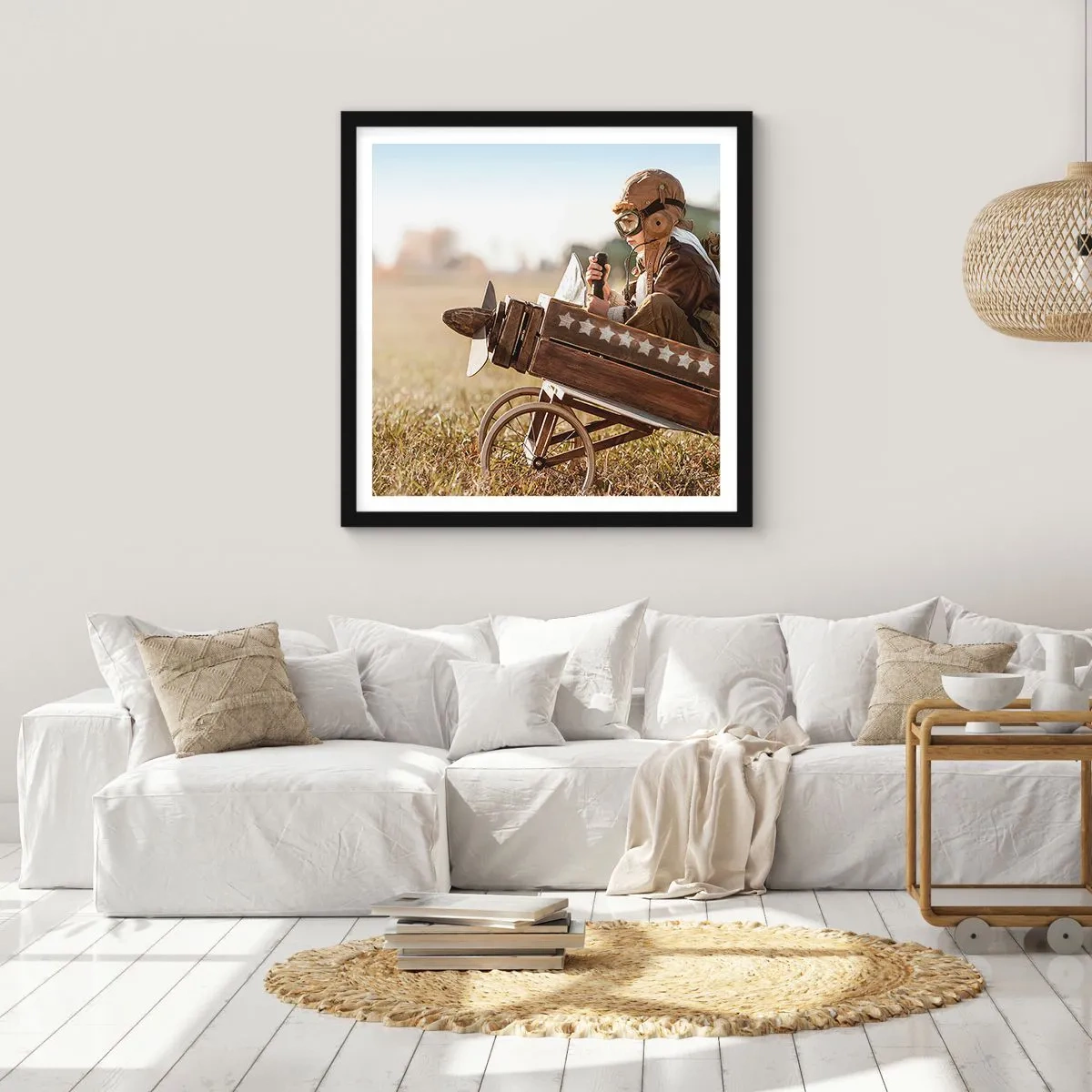 Poszter fehér keretben - Indulás egy álom felé - 40x40 cm