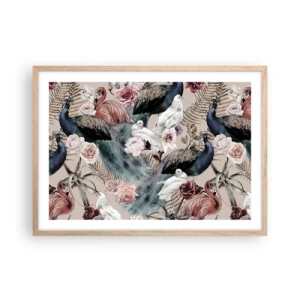 Poszter világos tölgy keretben - A palota kertjében - 70x50 cm