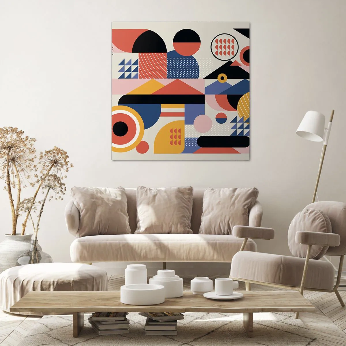 Vászonkép - Összetétel: játszadozzunk - 70x70 cm