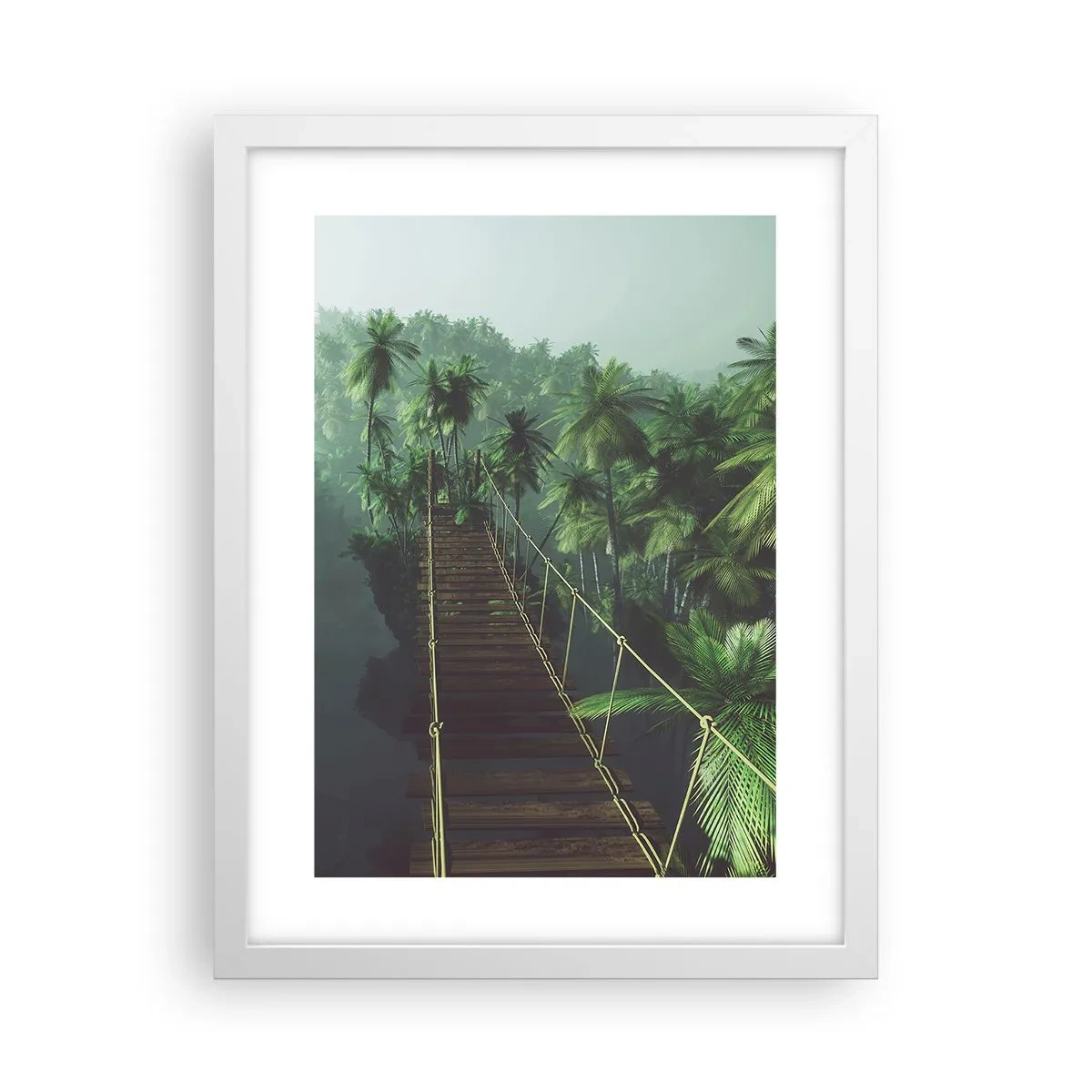 Poszter fekete keretben - A zöldellő hullámok felett - 30x40 cm