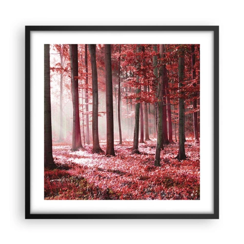 Poszter fehér keretben - A piros különösen szép - 50x50 cm
