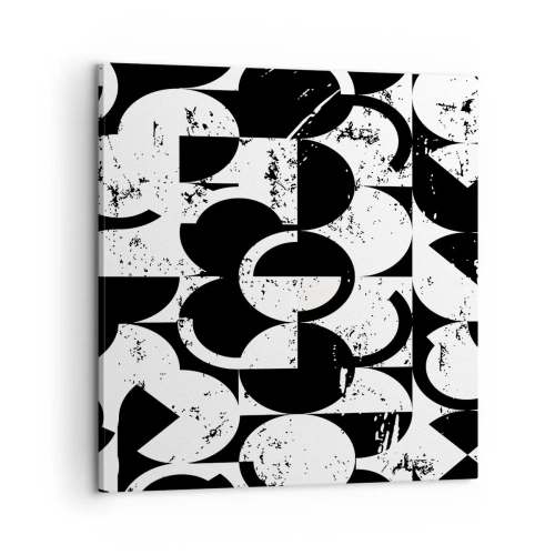Vászonkép - A fehér fehér, a fekete pedig fekete - 60x60 cm