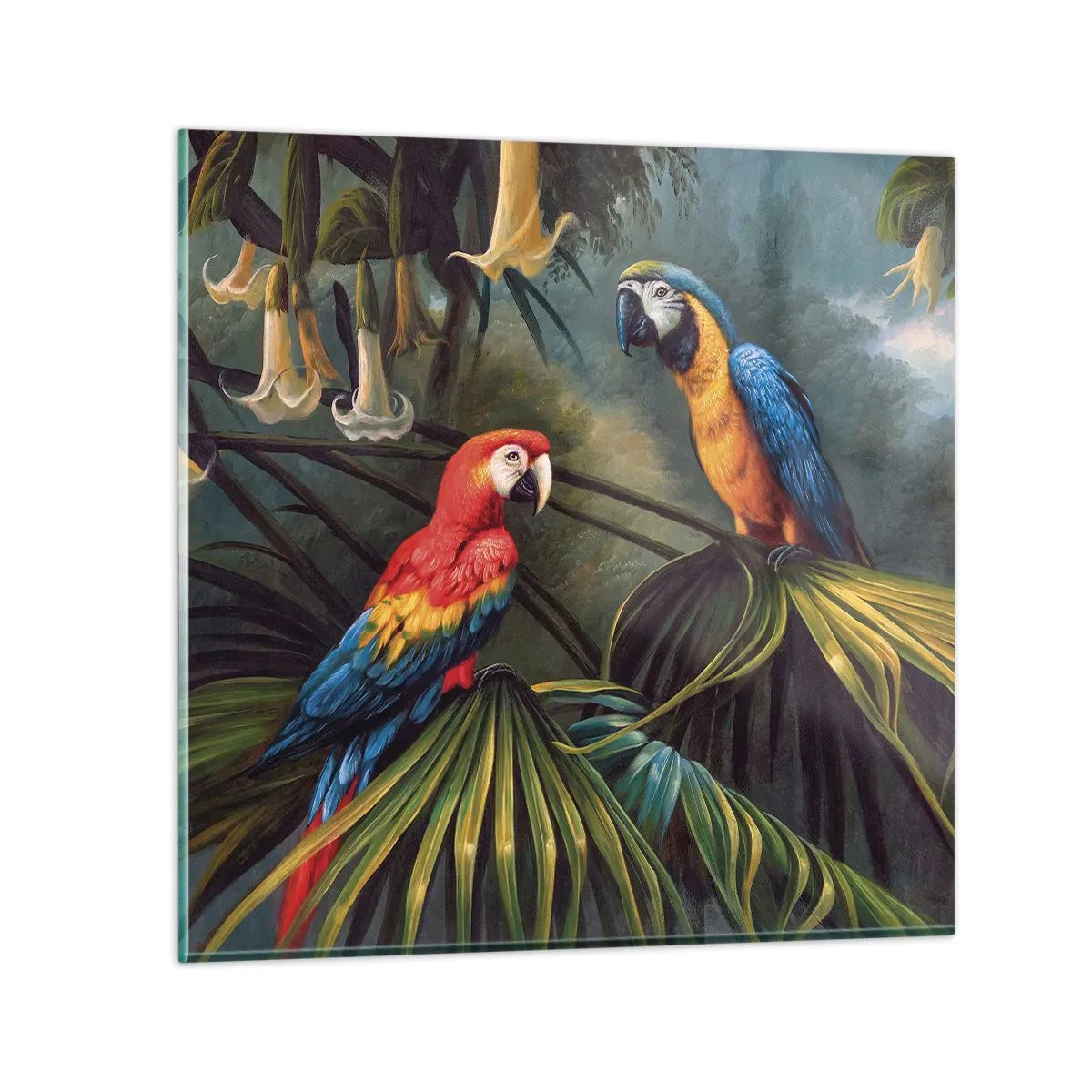 Üveg kép - Romantika a trópusokon - 70x70 cm