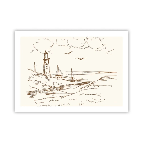 Poszter - A nyár emlékeinek vázlata - 70x50 cm