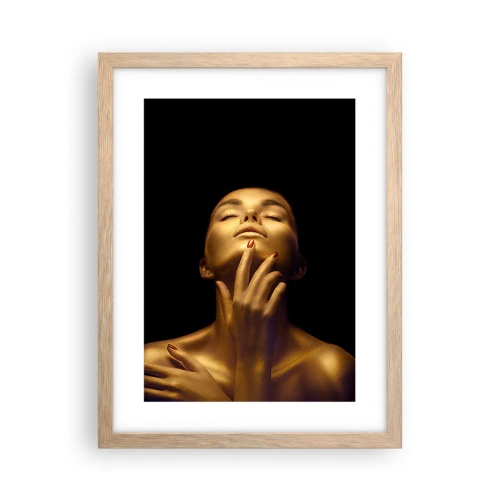 Poszter világos tölgy keretben - Mint az arany selyem - 30x40 cm