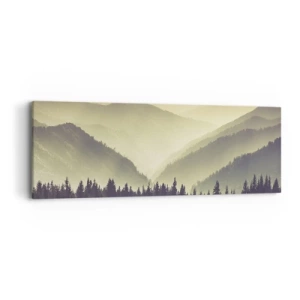 Vászonkép - Hegyeken túl… - 90x30 cm